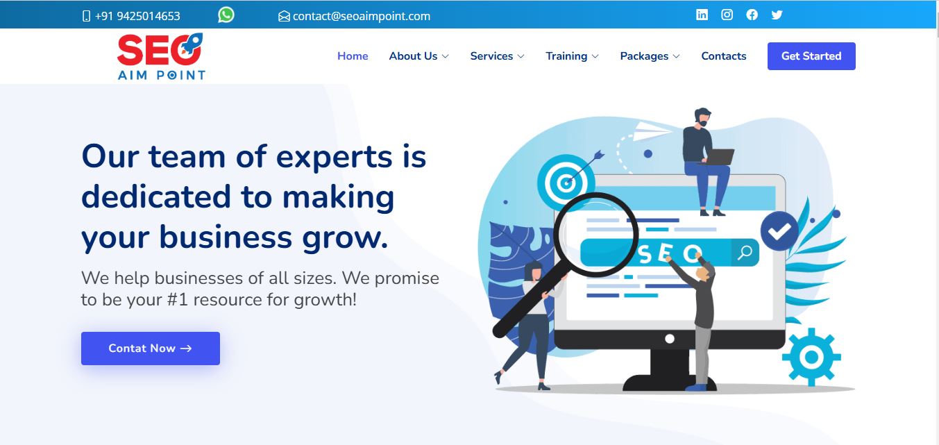SEO AIM POINT: Digital Marketing | Training | SEO | Website Designing Company in Bhopal 