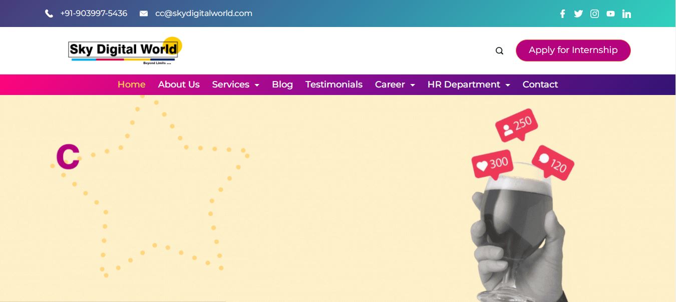 Sky Digital World | Website Designer | Digital Marketing | Lead Generation | Advertising 
