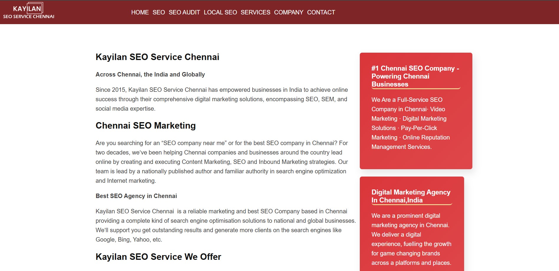 Kayilan seo service