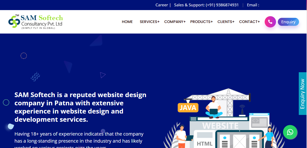 SAM Softech Website