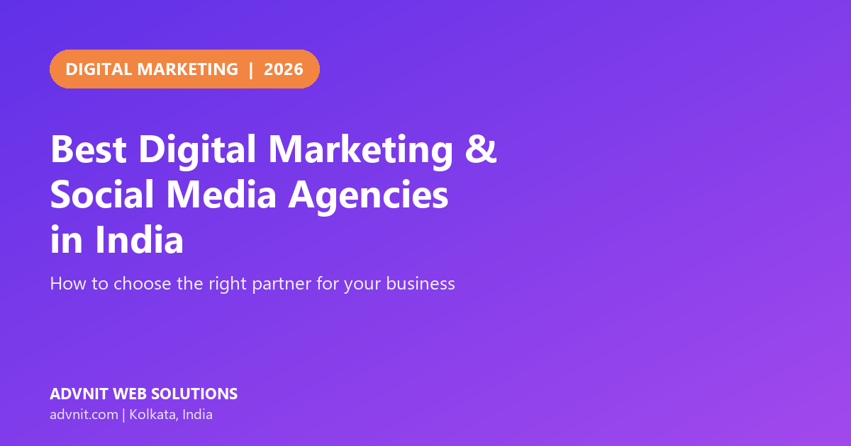 Best digital marketing and social media marketing agencies in India