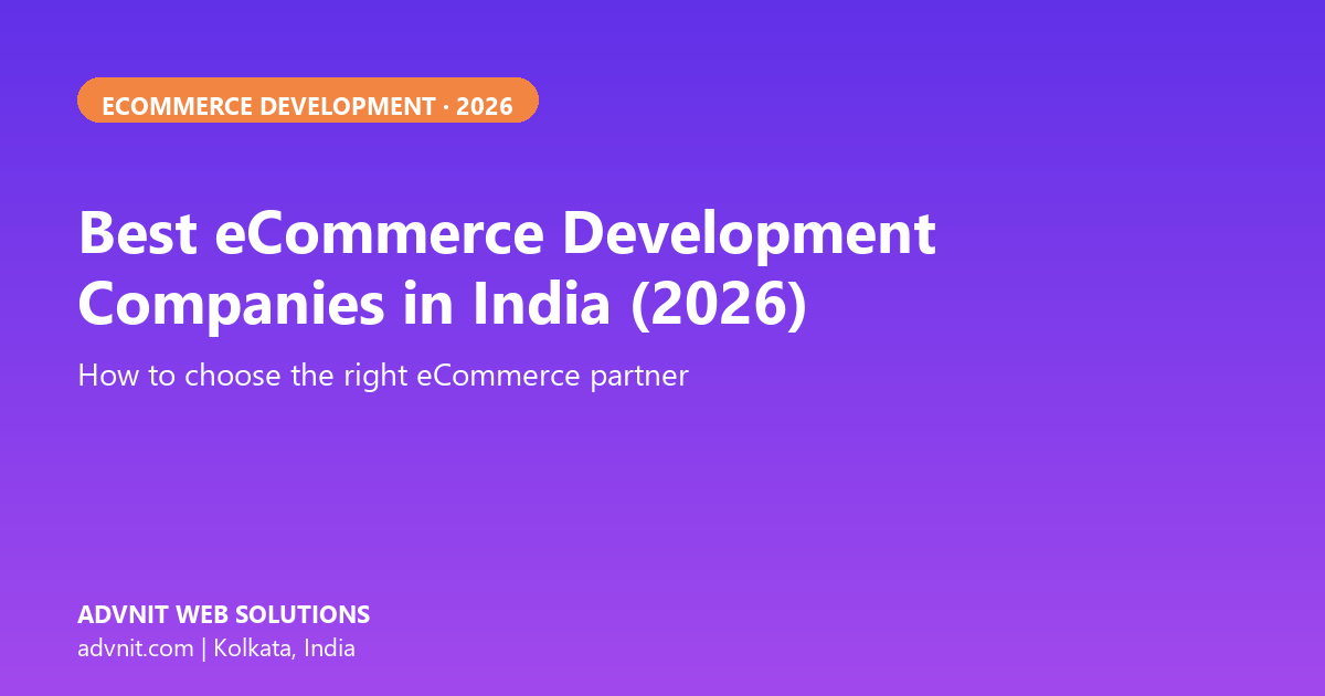 Best eCommerce Development Companies in India 2026