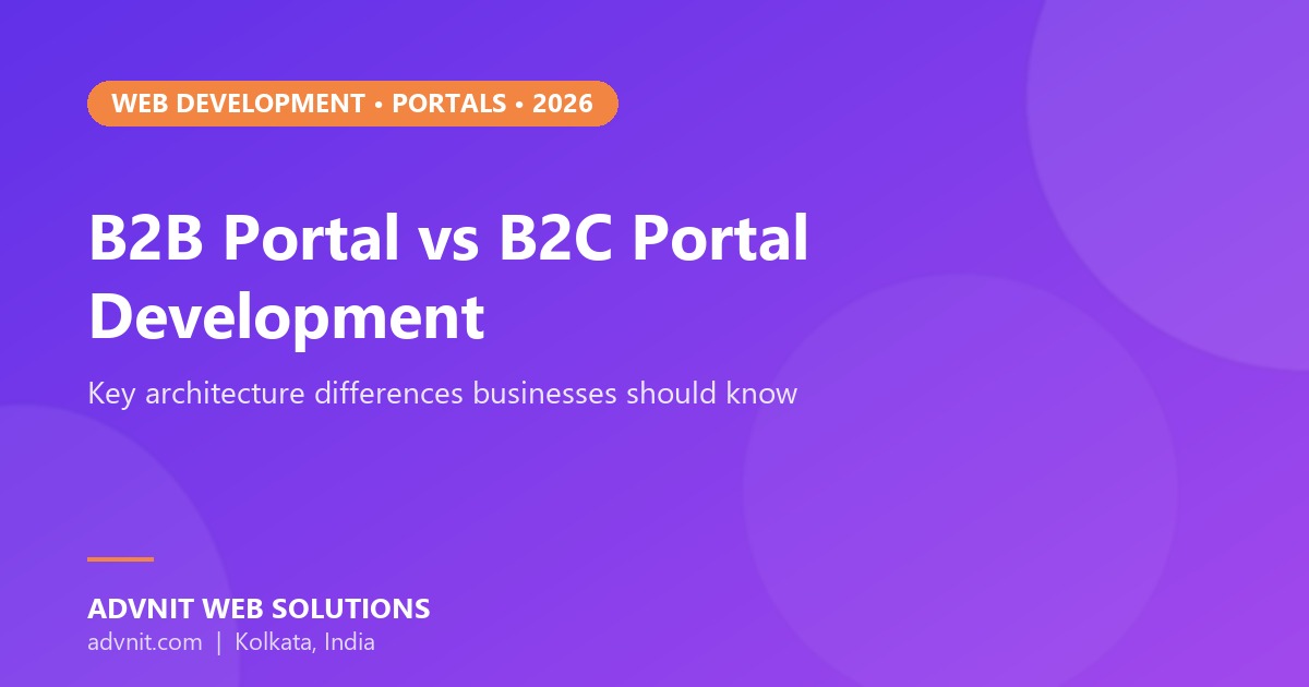 B2B portal vs B2C portal development differences