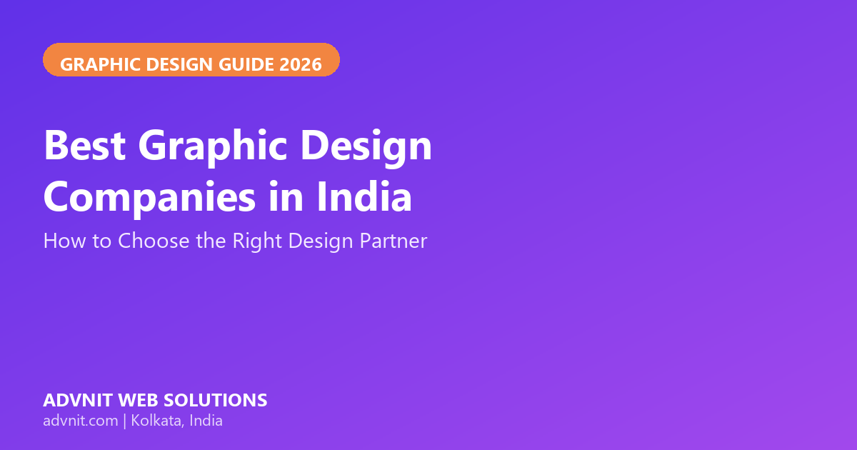 Best Graphic Design Companies in India 2026 - Advnit Web Solutions