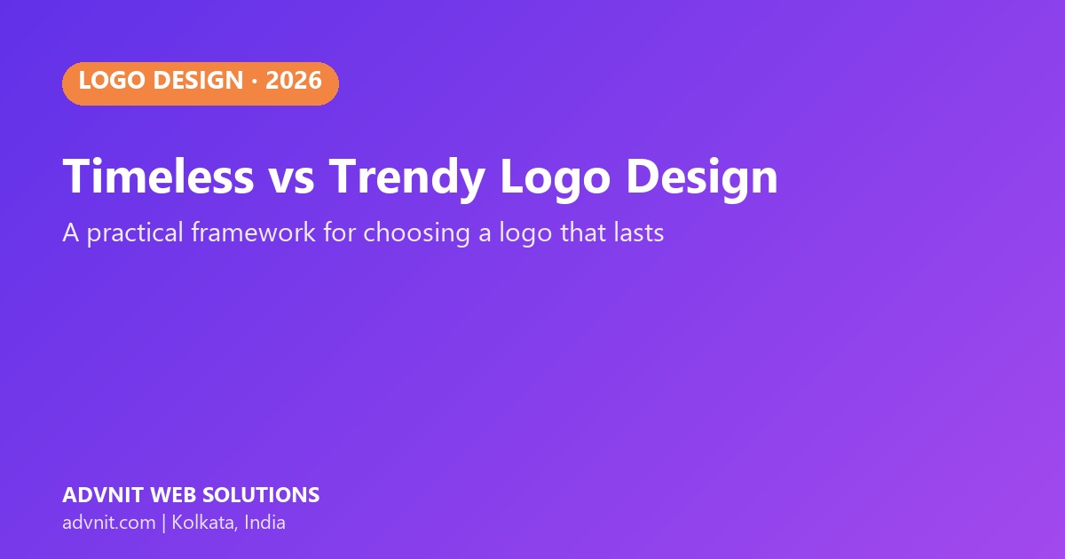 Timeless vs trendy logo design framework for small businesses