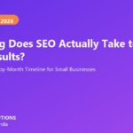 How long does SEO take to show results - realistic timeline infographic