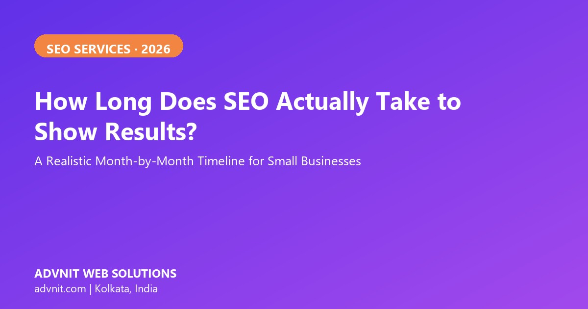 How long does SEO take to show results - realistic timeline infographic