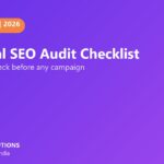 Technical SEO audit checklist infographic banner