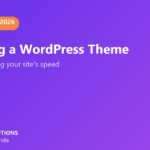 Choosing a fast WordPress theme banner