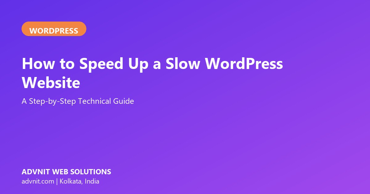 How to speed up a slow WordPress website - step-by-step guide